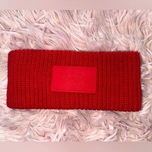 Coach Knit Headband in Red